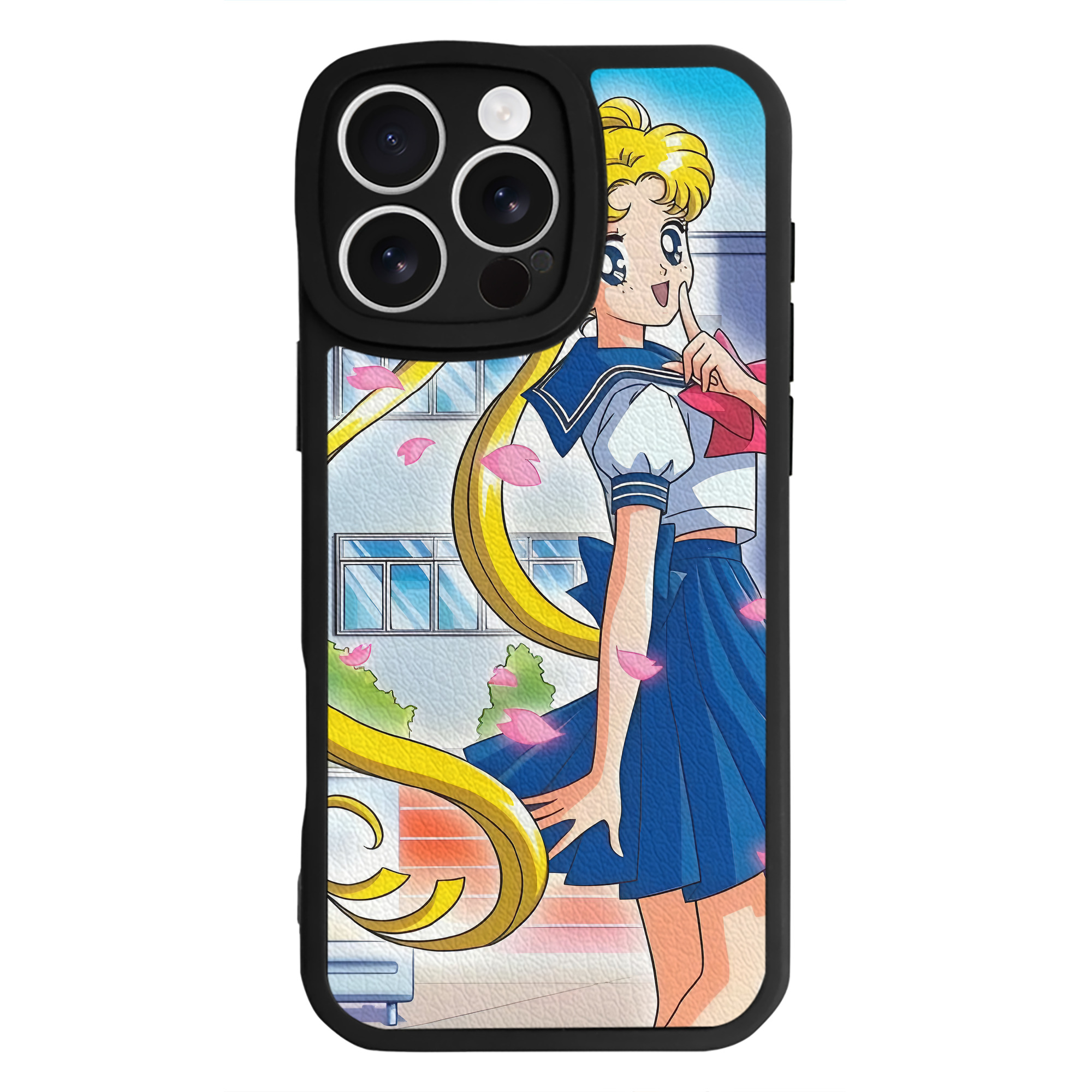 （画像用） 美少女戦士セーラームーン Sailor Moon 【iPhone 16シリーズ対応】シリコンスマホケース（レザー調） 材質：シリコン